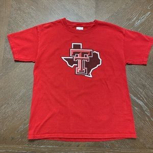 Texas Tech University red T-shirt Texas Logo